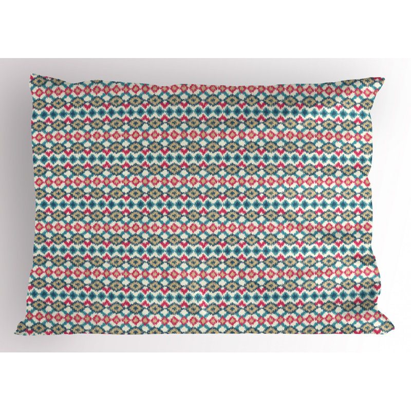 Polyester Ikat Sham Set, Twin
