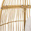Chaise avec coussin, en forme d'œuf, fabriquée à la main, en bois, en tissu, avec structure en fer