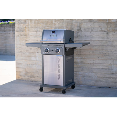 Charbroil Performance Series 2-Burner Gas Grill Cabinet, Grey & Stainless Steel