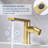 Solid Brass Single Hole Single Handle Bathroom Sink Faucet