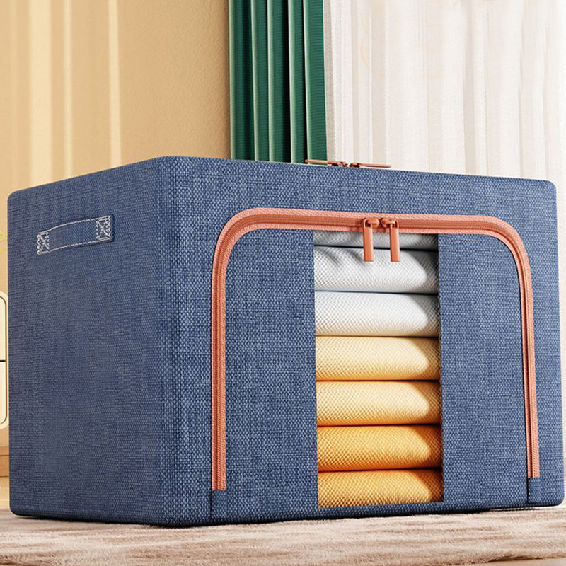 Bac de rangement en tissu Loxie, Navy Blue