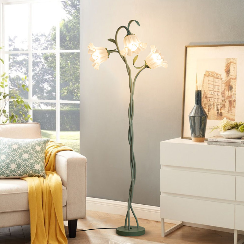 Lampe sur pied 65,55 po Tall Green