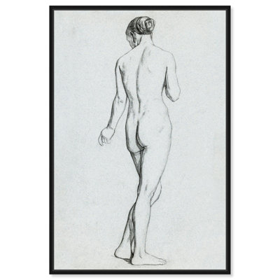 Standing Nude Canvas Nude Portrait Wall Art by Art Remedy