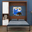 Lit escamotable avec lit escamotable avec armoire à plusieurs couches Murphy-108813207
