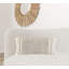 Coussin lombaire tressé à franges en macramé-101178597
