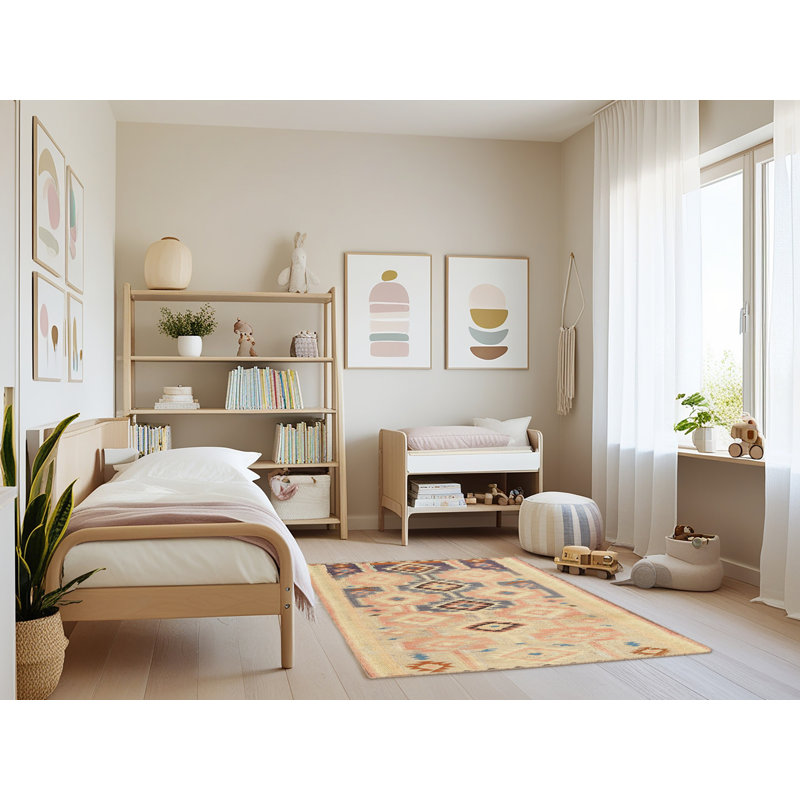 Tapis beige / brun Castleford, Rectangle 4 pi x 6 pi