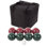 Bocce Ball Set Regulation Size - Lawn Game for Backyard or Beach - Includes Red and Green Bocce Balls, Pallino, and Carrying Case 