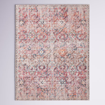 Engelhardt Washable Floral Indoor Rug