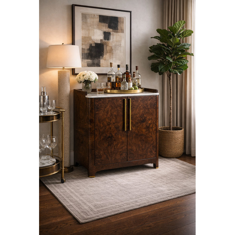 36'' W Server, Light Brown