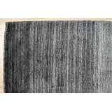 Gray Handloomed Wool Ombre Horizon Geometric Modern Contemporary Carpet Rug