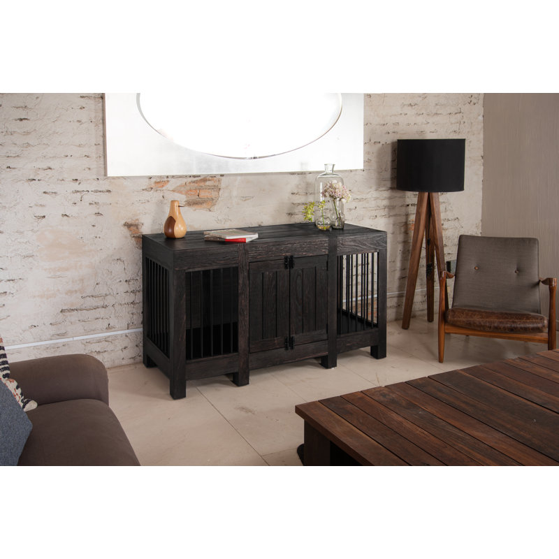 Cage pour animaux Addington entièrement assemblée, Espresso, H 36 po x l 48 po x P 26 po