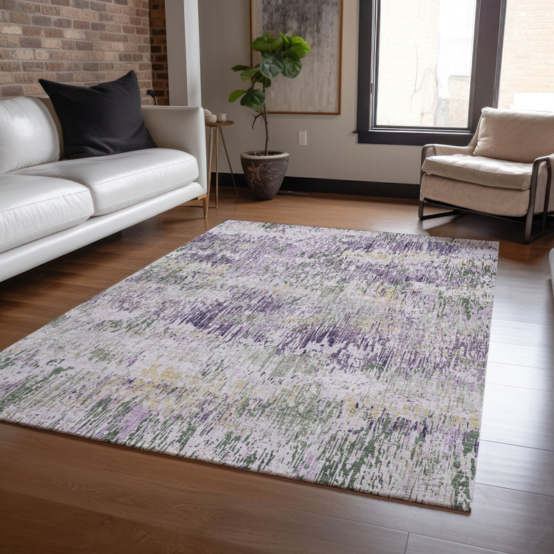 Tapis lavable à la machine intérieur / extérieur Christain ACN1379, Rectangle 9 pi x 12 pi