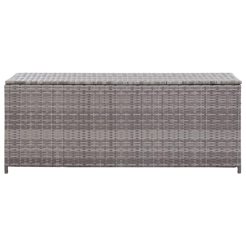 Dakota Fields Hayrig 150cm W 0L Water Resistant Wicker Deck Box, Grey