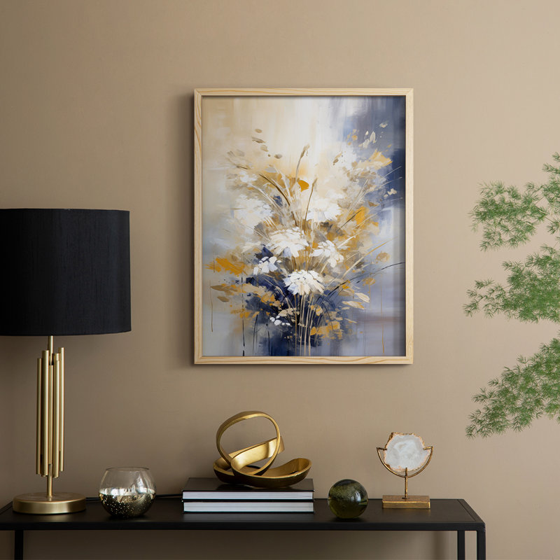 Reproduction encadrée FLORAL Series CCLxxx - bois massif, H 30 po x l 24 po