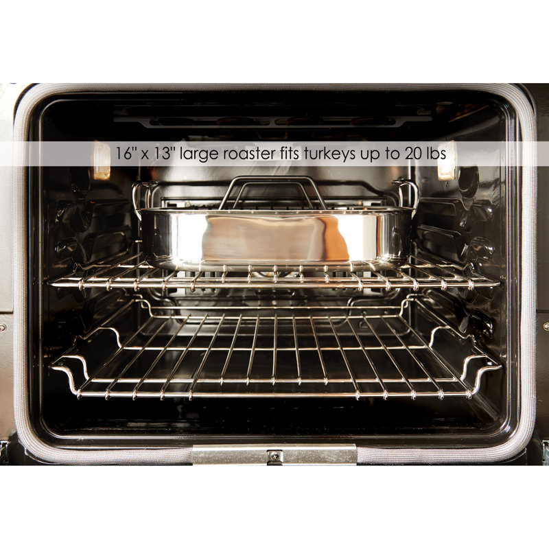 Specialty 16 in. Non-Stick Stainless Steel Roasting Pan