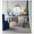 Large Round Wall Mirror With Metal Frame, Circle Accent Mirror For Living Room Bedroom Entryway