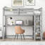 Lit mezzanine avec bureau intégré et tablettes-113752950-113752948