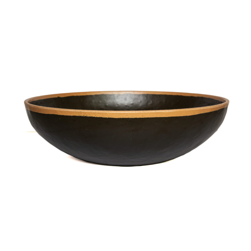 GET Bol de service en plastique, Brun, 12.25"