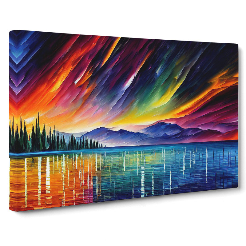 Special Aurora Borealis Vol.3 Abstract - Wrapped Canvas Print, 35cm H x 50cm W x 3cm D