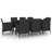 Nikai Rectangular 6 - Person Long Dining Set with Cushions-932992731-932992740