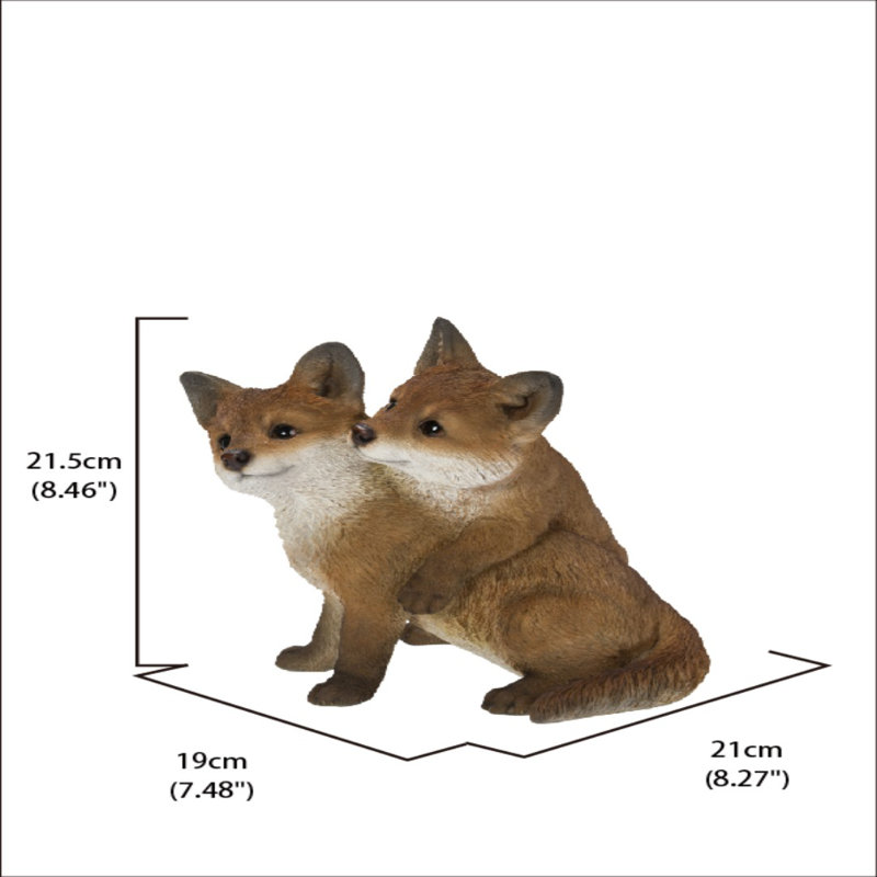 Fox Pups Hugging