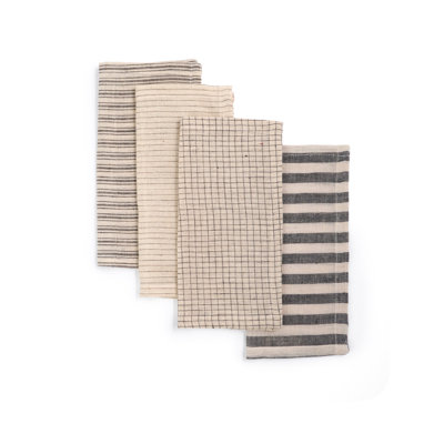 Ensemble de 4 serviettes de table Rhianne