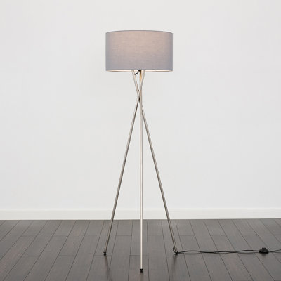Misner 155cm Camden Tripod Floor Lamp with Large Reni Shade