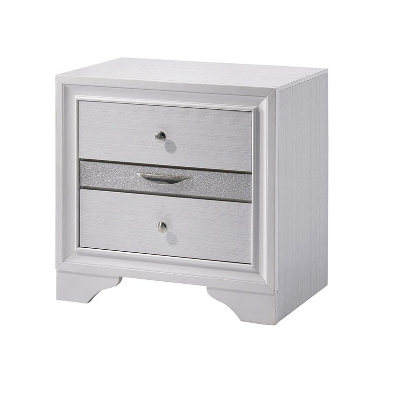 Table de chevet contemporaine 1Pc, Blanc