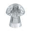 Porte-bougie conique 3,9 x 3,9 x 4,7 po en forme de champignon 6 ch / an