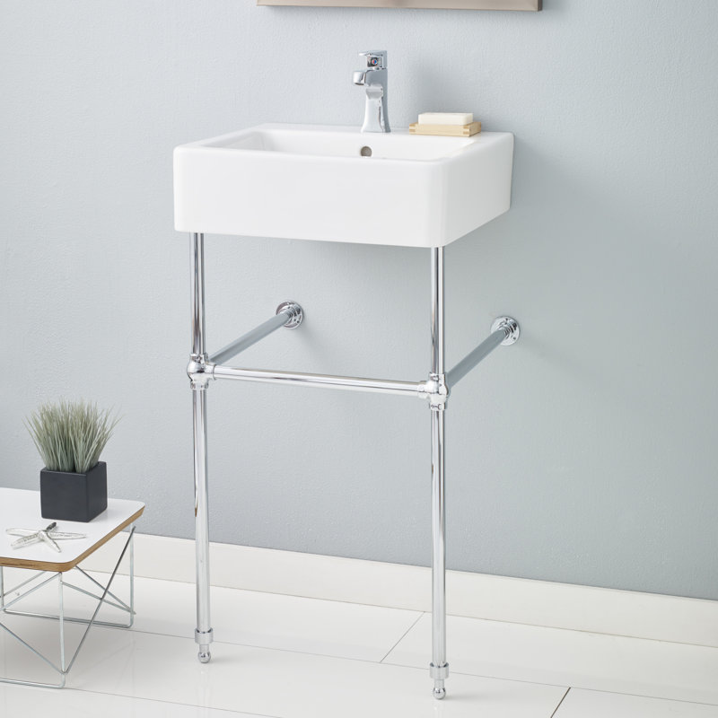 Nuovella 19.75'' L Bathroom Sink, Chrome