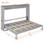 Grand lit escamotable mural et USB-1143085871