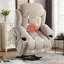 Fauteuil inclinable électrique en velours Linen par FlowLuxe pour personnes âgées, fauteuil de massage moderne avec télécommande-1274874599