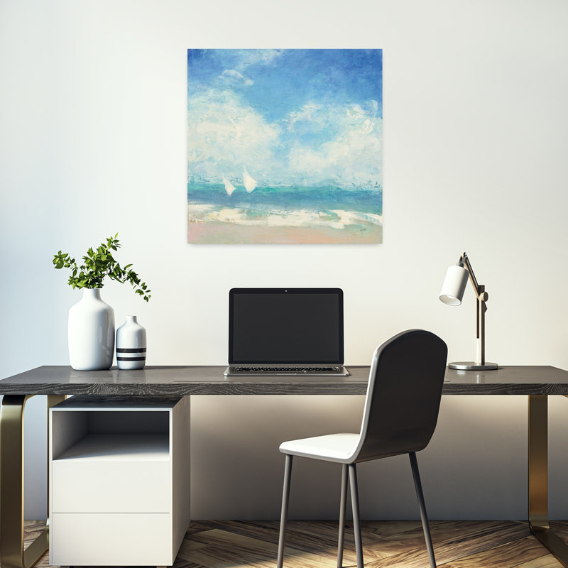 Arrondir la bouée, art côtier abstrait, H 18 po x l 18 po