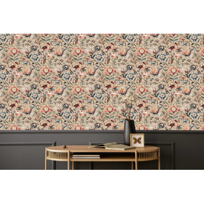 Enchanted Wonderland Print Non Woven Non-pasted Textured Wallpaper 57 Sq. Ft.