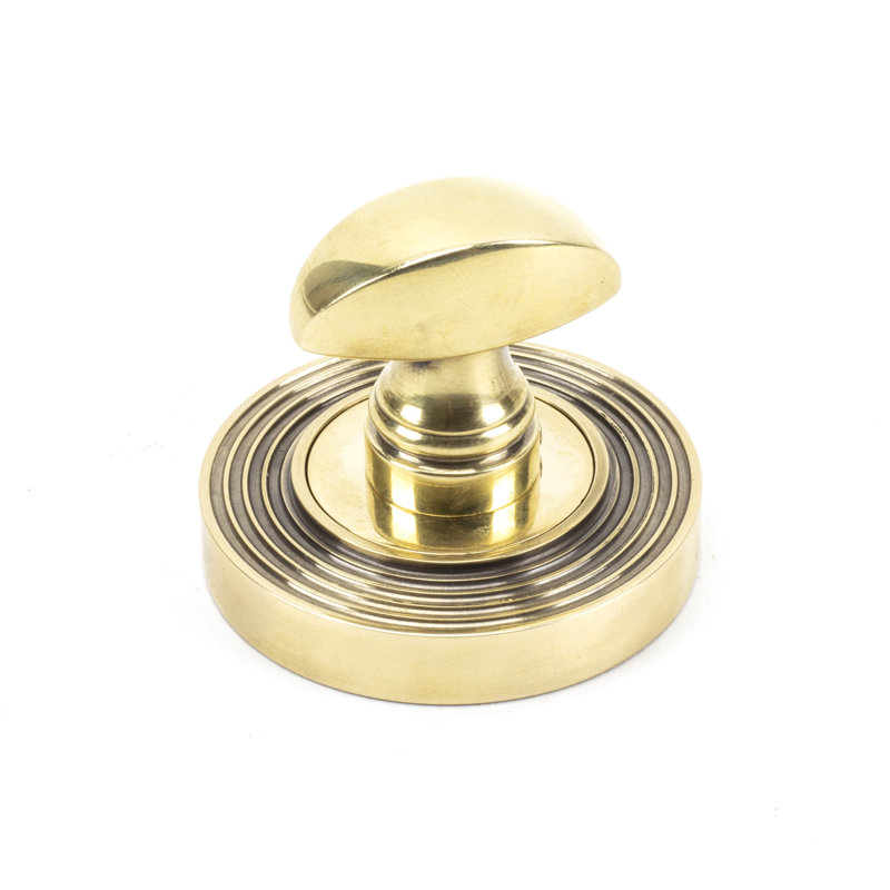 Beehive Thumbturn Set, Aged Brass