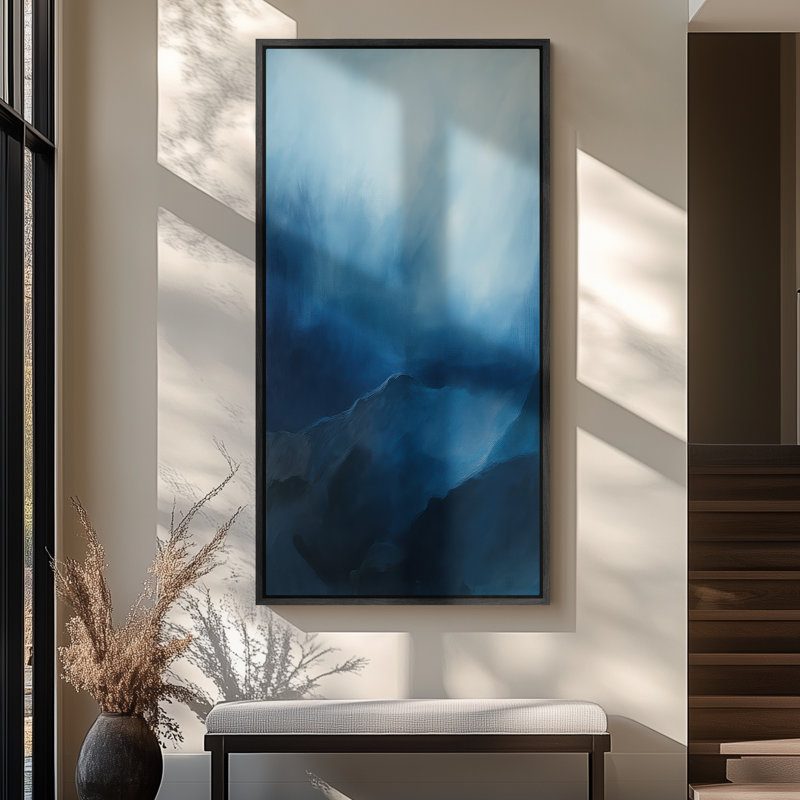 Très grand art mural rétro encadré pour art classique, H 60 po x l 30 po, Noir