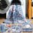 Washable Boho Rug for Living Room, Low Pile Lightweight Rugs with Rubber Backing, Floral Vintage Print Pattern Carpet for Dining Room, 4x6 Non Slip Decorative Rug for Bedroom-1331793176-1323165661