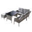 Pizano 7 - Person Patio Dining Set with Rectangular Table , Cushions Included-1150119298-1150119297