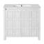 Rangement pour meuble-lavabo 36 po avec lavabo en céramique-410786214