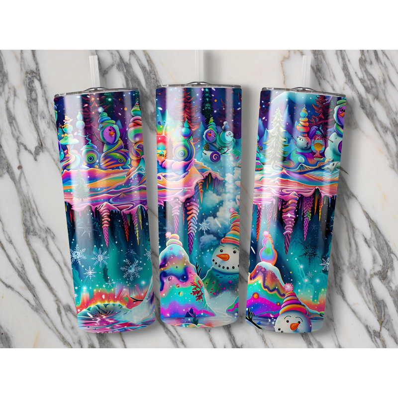 Choose Handmade Tumblers 591ml Vacuum Insulated Stainless Steel (18/8) Travel Tumbler with Straw