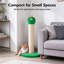 Griffoir géant de 56 cm avec corde en sisal et jouet suspendu interactif, poteau à griffer robuste pour chatons et grands chats, de couleur verte.-408571310