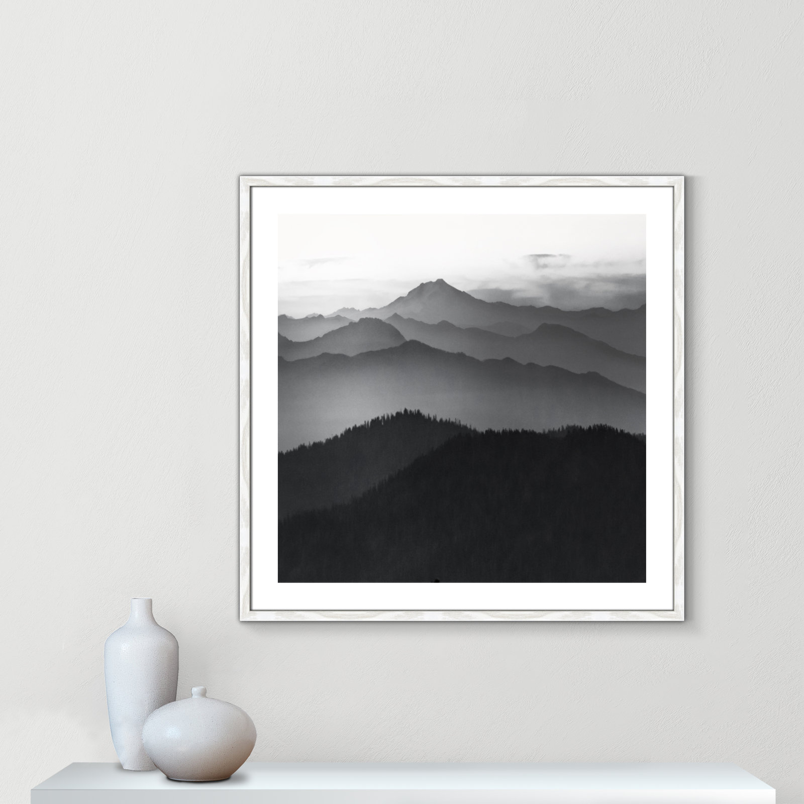 Cascades by Danita Delimont, 32" H x 32" W x 0.75" D, White Framed