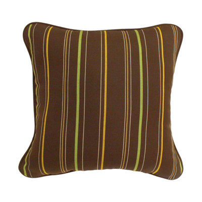 Striped Sunbrella® Outdoor Reversible Throw Pillow