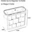 Panier de rangement pour papier hygiénique avec couvercle transparent - Organisateur de salle de bain pliable pouvant contenir jusqu'à 9 méga rouleaux, support autoportant résistant à l'humidité et à la poussière