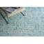 Ink Blot Wool Abstract Area Rug in Turquoise/Gray-2023274734
