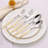 20 Pc Flatware Set with Hammered Handles-106495551