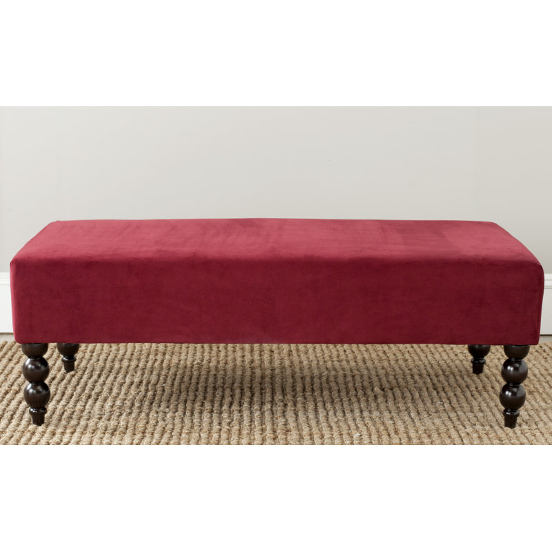 Repose-pieds Seldon, Tissu en velours rouge