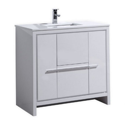 Ensemble de meuble-lavabo simple pour la salle de bain Meraris