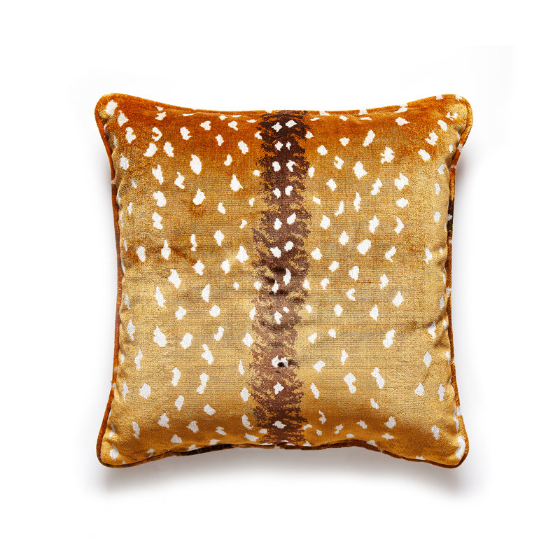 Wild Glamour Square Pillow Cover & Insert, Tawny