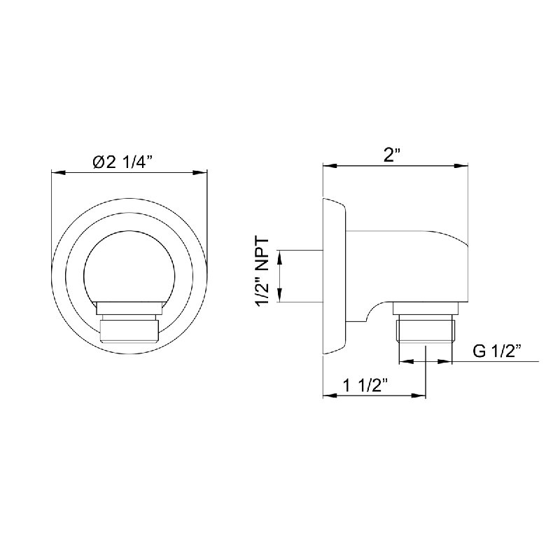 Holborn™ Handshower Outlet, English Gold